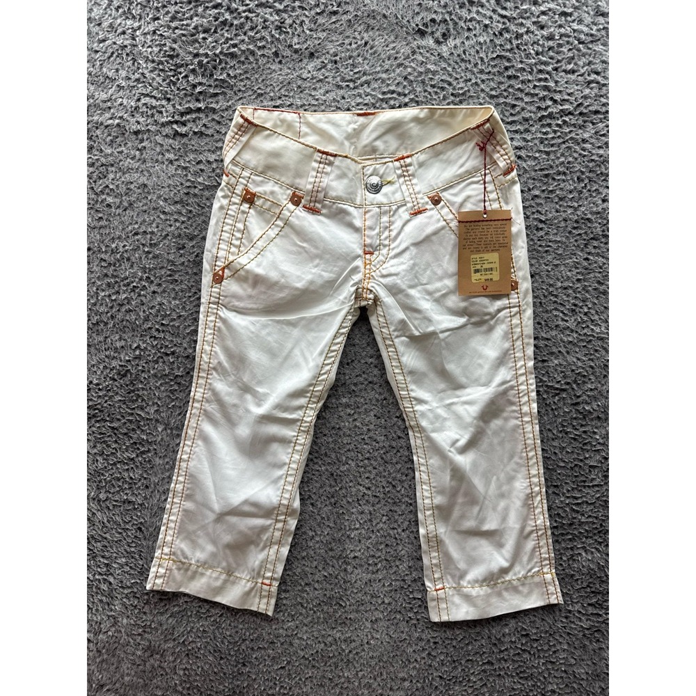 True Religion Sammy Crop‎ Big T Non Denim Jeans Assorted Womens Size 26